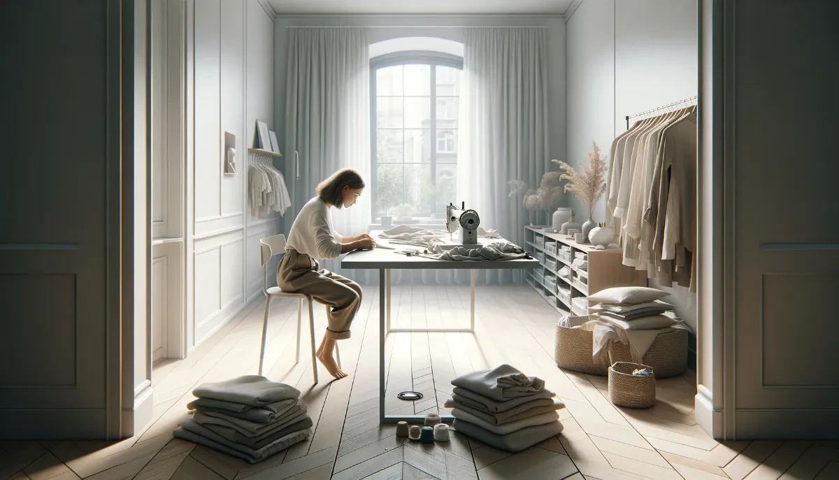 32 Tips to Make Your Clothes Last Longer 6 Repairing clothes on a sewing machine