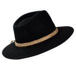 Black wide-brimmed hat