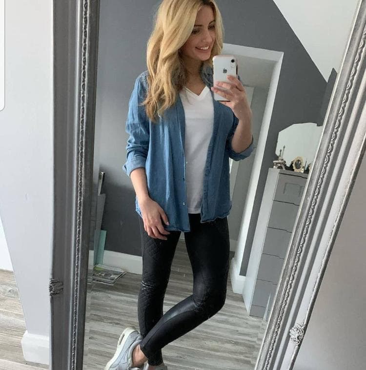 26 Fresh & Fashionable Ways to Reinvent the Classic White Tee (Sustainably) 68 Casual Denim and Leather via stylebylaura