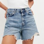 Frayed Denim Shorts