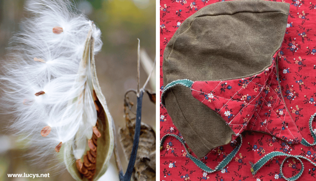 From Odd to Chic - 33 Unusual Items Transformed Into Eye-Catching Fashion 28 Milkweed floss & Hat made with Milkweed floss