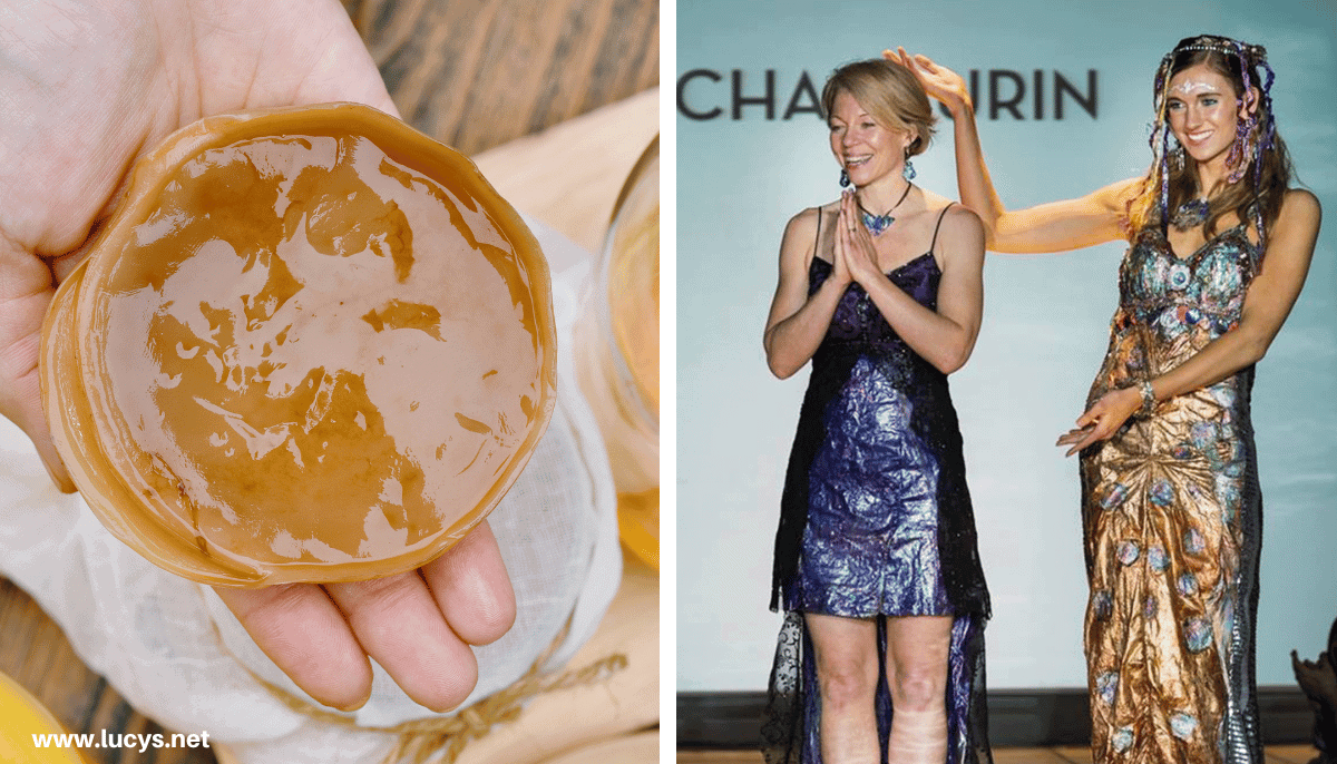 From Odd to Chic - 33 Unusual Items Transformed Into Eye-Catching Fashion 33 Scoby Dress made with Scoby