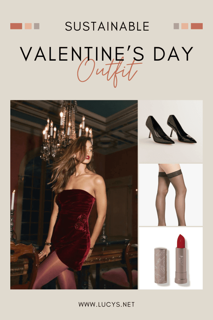 Velvet Valentine's Day Outfit Idea