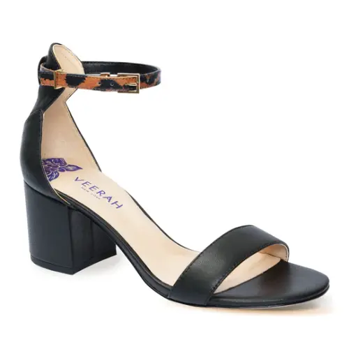Dian Block Heel Sandal Black Veerah