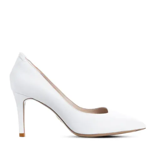 Frida Pointed Toe Pump White Veerah