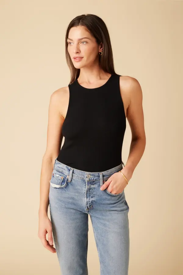 Amour Vert 8 Jillian_Black_ Rib Tank Amour Vert