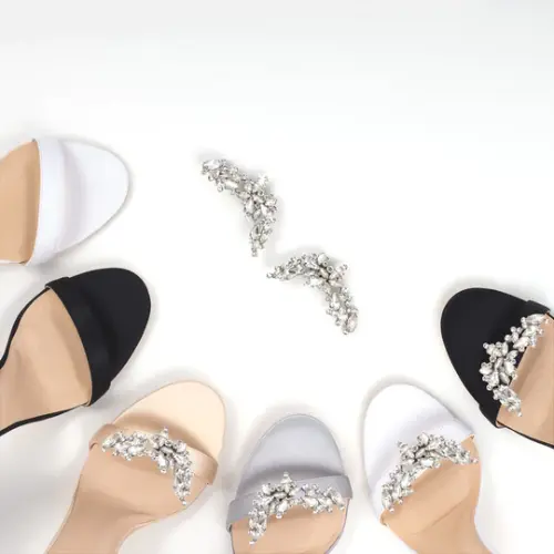Lupine Crystal Brooch Shoe Accessories Veerah